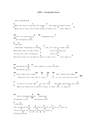 Dand the night g dif you feel like letting go (hold on). Rem Everybody Hurts Pdf Pdf