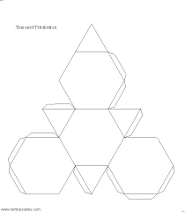 Paper Model Of A Truncated Tetrahedron Origami Paper Art Polyhedron Diy Paper Models