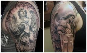 Otra herramienta espiritual qne puedes usar para tu, protección es invocar la espada de llama azul del arcángel miguel. Todos Los Tatuajes De Angeles Posibles Historias Y Significados Geniales