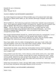 Aku janji deh, liburan bulan depan aku pasti akan mengunjungimu. Contoh Surat Pribadi Untuk Guru Ruang Sipil