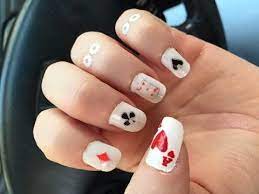 diy playing cards nail art nooj رسم على الأظافر أوراق اللعب youtube make it yourself nails make your own