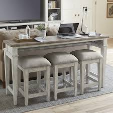 Shop our set of console tables selection from top sellers and makers around the world. Liberty Furniture Heartland Transitional 4 Piece Console Bar Table Set Lindy S Furniture Company Pub Table And Stool Sets