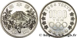 They were held between 15 and 17 october 1964. Japan 1000 Yen Mont Fuji Jo De Tokyo 1964 Fwo 236520 World Coins