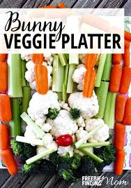 This is one fun easter appetizer! Easter Appetizer Idea Bunny Veggie Platter