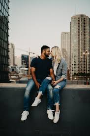 Maybe you would like to learn more about one of these? Rooftop Couples Photos Downtown Engagement Photoshoot Photo Poses For Couples Couple Picture Poses Cute Couple Poses