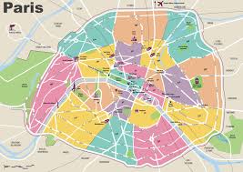 Paris Travel Map With Tourist Attractions And Arrondissements Paris Map Paris Travel Tourist Map