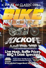 Maybe you would like to learn more about one of these? Route 66 Classic Grill Bike Nights Santa Clarita Ca Every Wednesday Bikercalendar Events
