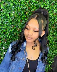 Thehairplug On Instagram Half Up Half Down W Curls Detroithairstylist Southfieldhairstylist Openings Hair Ponytail Styles Hair Styles Wig Hairstyles