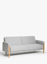 Whether you prefer the look and feel of fabric or leather, our collection of comfy sofa beds has the perfect option. John Lewis Partners Show Wood Sofa Bed Light Leg Topaz Light Grey At John Lewis Partners