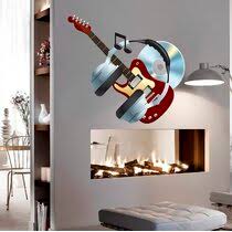 Ambesonne jazz music curtains, music festival theme with various instruments saxophone musician microphone, window treatments 2 panel set for living room bedroom decor, 56 x 63, multicolor (set of 2) by east urban home. Music Themed Bedroom Wayfair