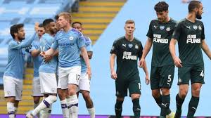 Kyle walker, eric garcia, nathan ake, joao cancelo; Man City 5 0 Newcastle Gabriel Jesus Riyad Mahrez David Silva Raheem Sterling Score Bbc Sport