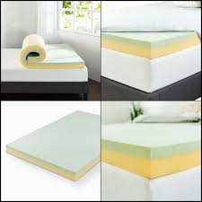 4 Green Tea Memory Foam Mattress Topper Twin High Quality W Green Tea Extract Zinus Memory Foam Mattress Topper Zinus Mattress