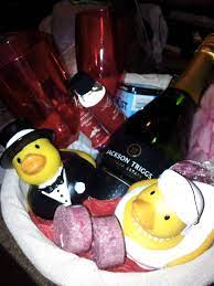 Wedding Night Gift Basket For The Bride Groom Wedding Night Gift Basket Wedding Night Gift Holiday Crafts Gifts