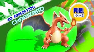 Pixel art dracofeu no copy. Pokemon Go Charizard 3d Animation Green Screen Pixelboom Youtube