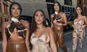 When couples are in the just tattoo of us studio, someone might be looking for payback. Sophie Kasaei Wows In A Skintight Sheer Jumpsuit On Freedom Day With Co Star Abbie Holborn Daily Mail Online