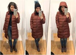It's their seamless down jacket and costed me £100; Uniqlo Coat Try On Sesh 8 Winter Puffer Jackets The Mom Edit