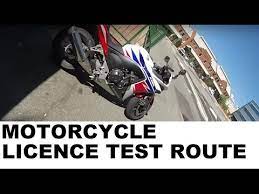 Video Of My R E And R Class Motorcycle Riding Test Route Youtube