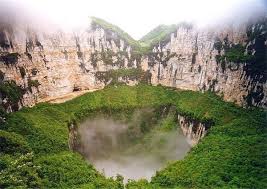 the heavenly pit sinkhole in china is