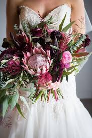 King Protea And Australian Native Flower Bride Wedding Bouquet Wedding Flower Guide Rustic Wedding Wedding Bouquets Bride