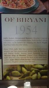 Iconic indian chef jafferbhai mansuri, who jafferbhai's restaurant in dubai was voted one of the country's best biryani outlets in an unofficial poll by two emirati bloggers in 2017. The History Picture Of Jaffer Bhai Delhi Darbar Mumbai Tripadvisor
