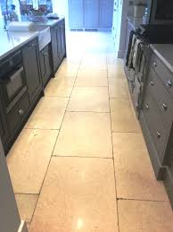 There were actually two floors there: Removing Grout Haze From Limestone Kitchen Floor Tiles In Clipston Northamptonshire Stone Cleaning And Polishing Tips For Limestone Floors