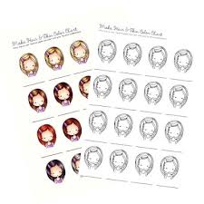 Freebie Copic Hair And Skin Coloring Charts Stamping