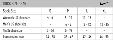 adidas sock size chart image sock and collections