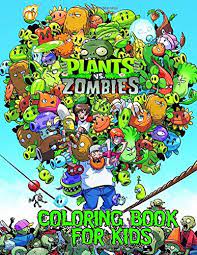 Zombies coloring pages for kids. Plants Vs Zombies Coloring Book Over 50 Funny Coloring Pages For Kids To Creative Amazon De Morga Ricky Fremdsprachige Bucher