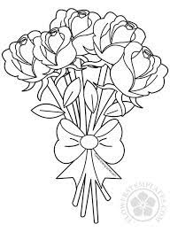 Simple Bouquet Of Flowers Coloring Pages Flores Para Colorir Rosas Para Colorir Desenhos Para Colorir Flores