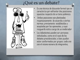 Es aquel que determinará el tiempo de exposición para los contertulios, de 3 a 5 minutos, durante el cual cada participante habrá de presentar los puntos más relevantes del es necesario que cada uno de los participantes del debate conozca e investigue profundamente el tema por tratar en un debate. El Debate