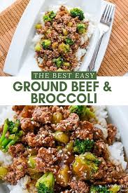 Easy Ground Beef And Broccoli Gluten Free Dairy Free In 2020 Healthy Beef Recipes Ground Beef Recipes Healthy Healthy Ground Beef