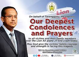 Pasukan ini tersenarai dalam kelompok elit liga malaysia iaitu liga super malaysia. Dr Ahmad Samsuri Mokhtar On Twitter On Behalf Of Terengganu We Express Our Deepest Condolences And Prayers To All Victims And Their Family Members Over The Lion Air Flight Jt 610 Plane Crash