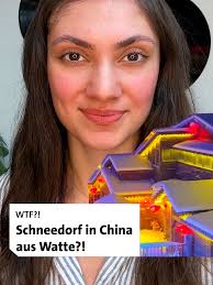 Stell mal vor du reist nach China und China macht so 😭 #snowvillage #...