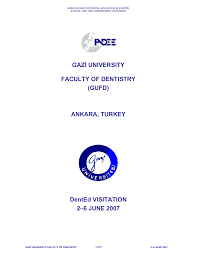 Dr hakan korkmaz butün vidaları ve rotu revize etti. Gazi University The Association For Dental Education In Europe