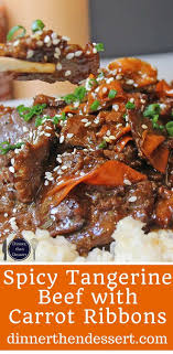 Spicy Tangerine Beef Beef Recipes Beef Recipes