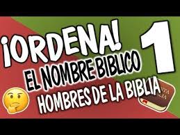 En este juego, te enfrentarás a dos concursantes más, frente a un panel que tendréis que adivinar. Ordena El Nombre Biblico Cuanto Sabes De La Biblia Hombres De La Biblia Youtube Juegos De La Biblia Nombres Biblicos Juegos Biblicos Para Jovenes