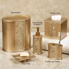 Black And Gold Bathroom Accessories Set Gold Cracked Glass Bathroom Accessories Gold Bathroom Accessories Bathroom Accessories Sets Gold Bathroom