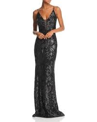 Black And Silver Prom Dresses Avery G Sequined Column Gown Women Bloomingdale S In 2020 Column Gown Black Sequin Prom Dress Dresses