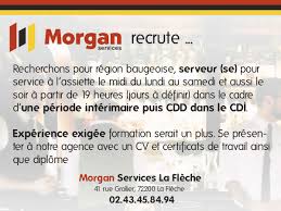 Epingle Par Morgan Services Sur Offres D Emploi Offre Emploi Interimaire Serveur