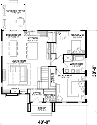 Contemporary Floor Plan 4 Bedrms 2