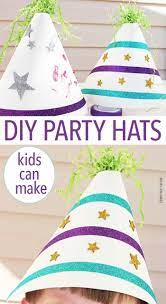 Fun Easy Diy Party Hats Kids Can Make Party Hats Diy Template Party Hat Craft Diy Party Hats