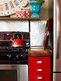 Old metal kitchen cabinets makeover before after. Painting Metal Cabinets Better Homes Gardens