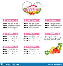 Healthy Diet Planning Healthy Food And Weekly Meal Plan