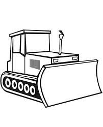 Bulldozer For Construction Work Coloring Page Tractor Coloring Pages Coloring Pages Construction Vehicles