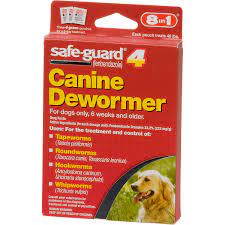 What can you do to help your dog? 8 In 1 Safe Guard 4 Canine Dewormer For Large Dogs Petco