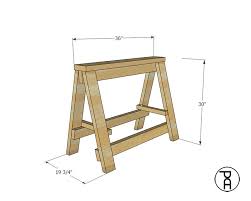 Heavy Duty Diy Folding Sawhorses Video Tutorial Plans Folding Sawhorse Sawhorse Woodworking Plans Diy