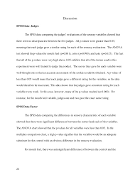 Footnotes (for example statistical analyses). Experimental Foods Research Paper