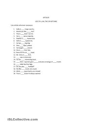 Article Use Of A An The Or Nothing Esl Lessons Teaching English Teaching