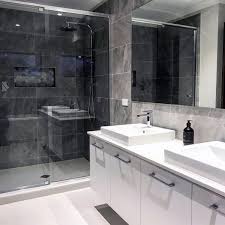 The two colors are then used. Home Architec Ideas Modern Bathroom Design Grey