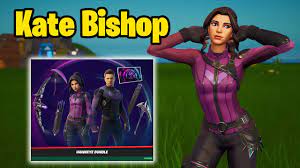 Kate Bishop Skin Gameplay + Review in Fortnite - YouTube